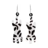Glass Zebra Earrings