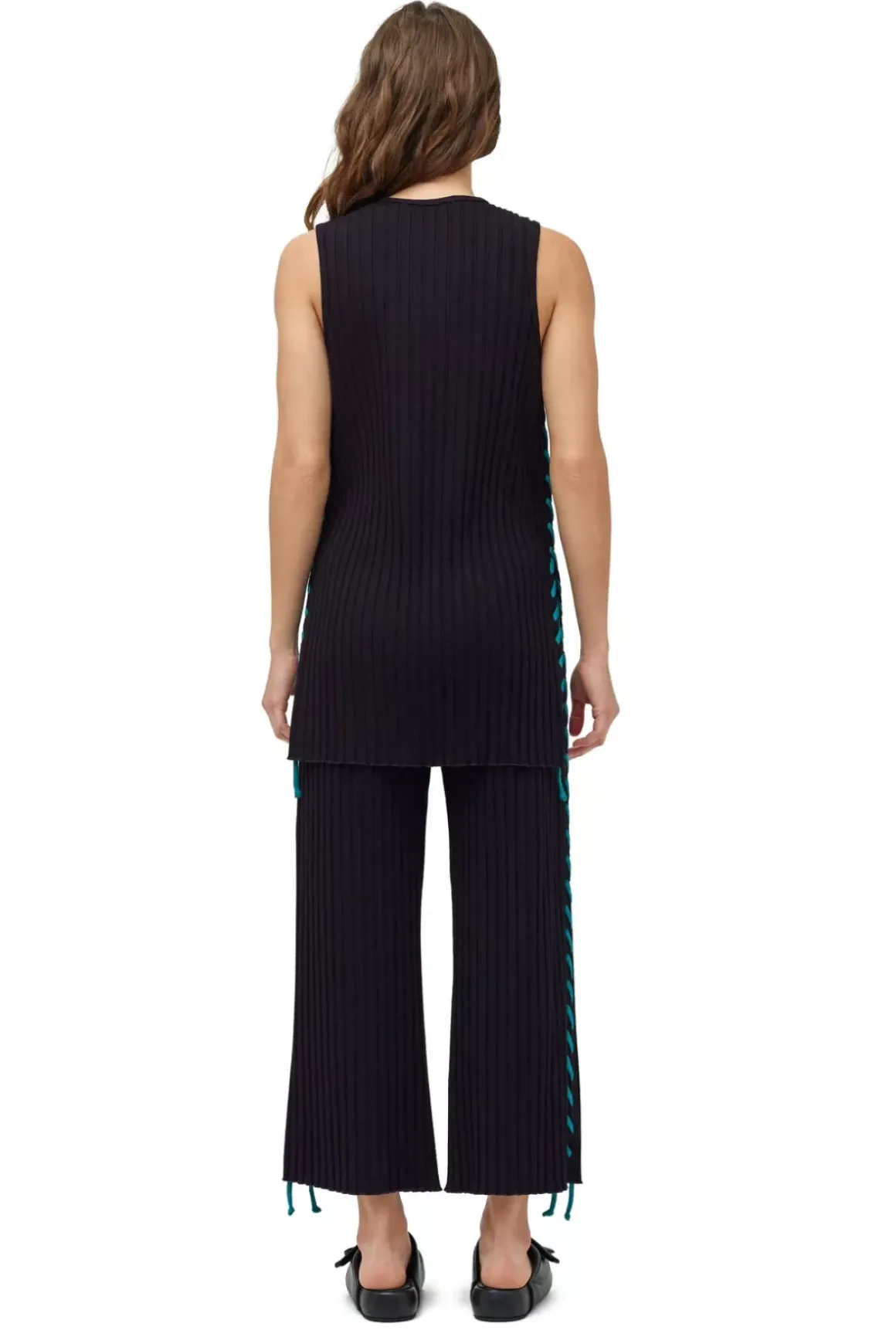 Rib Alder Pant With Whip Stitch