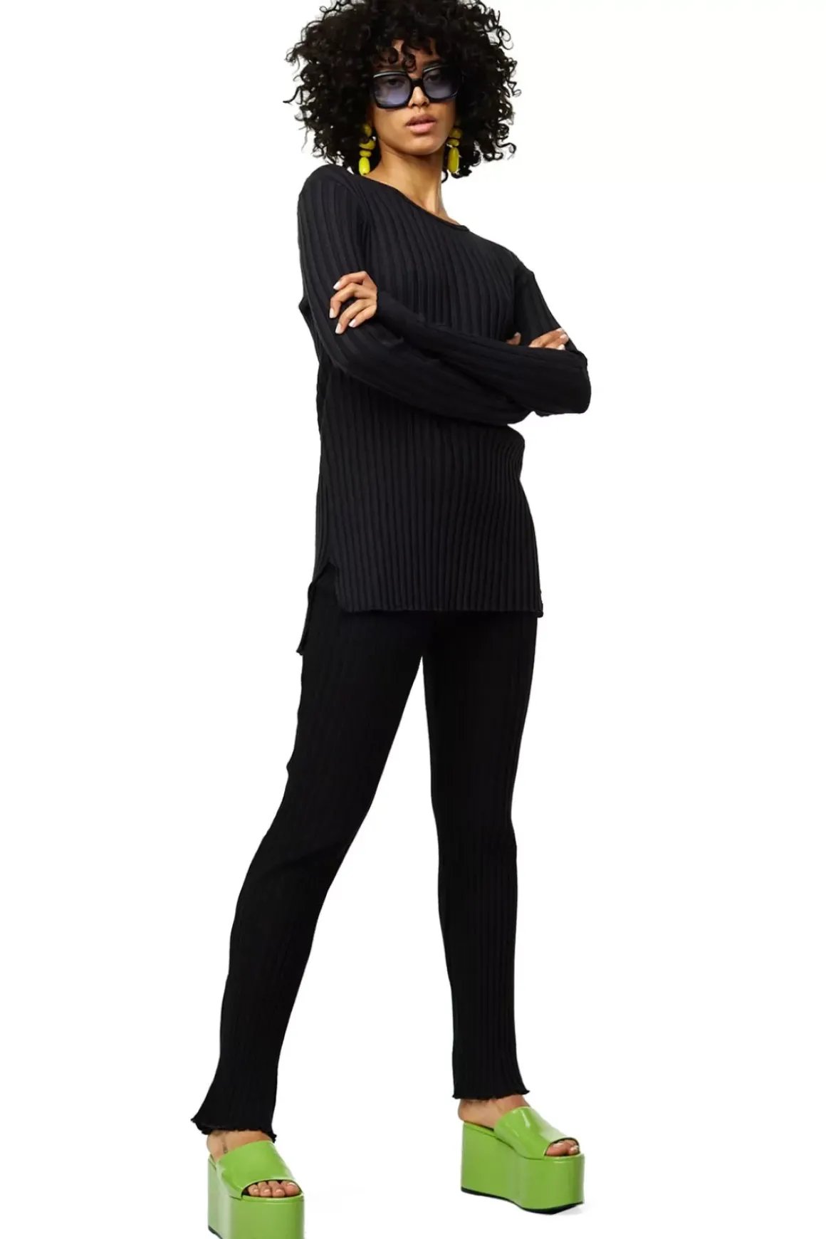Straight Rib Cyrene Pant